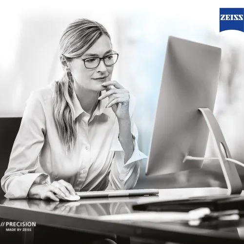 Office worker on a computer