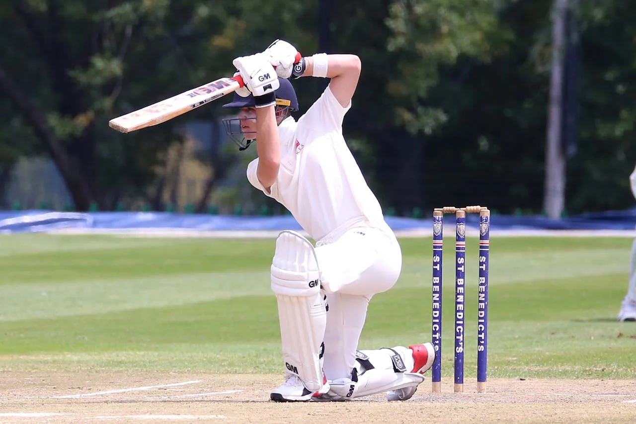 Image of a person playing cricket